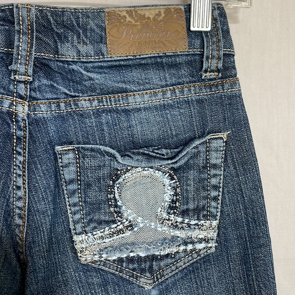 Women/Junior’s Premier Denim Jeans size 0/1 dark wash - Picture 3 of 5